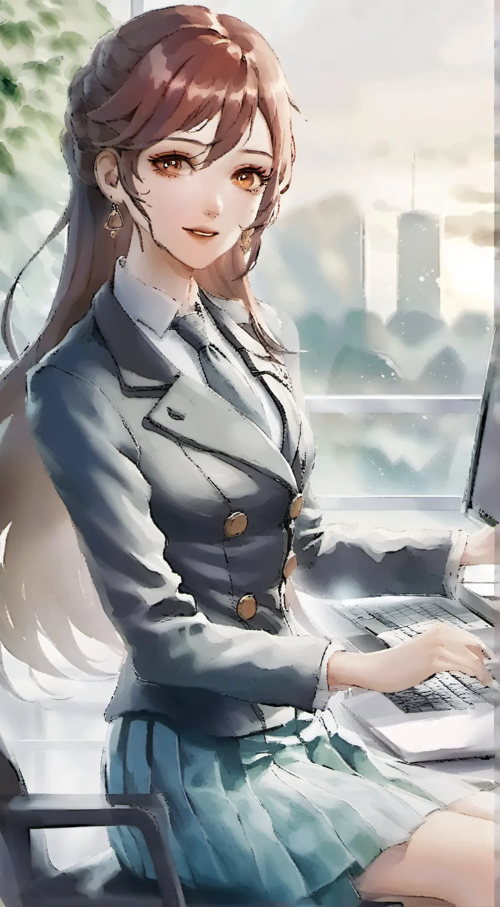 ai character: Megumi background