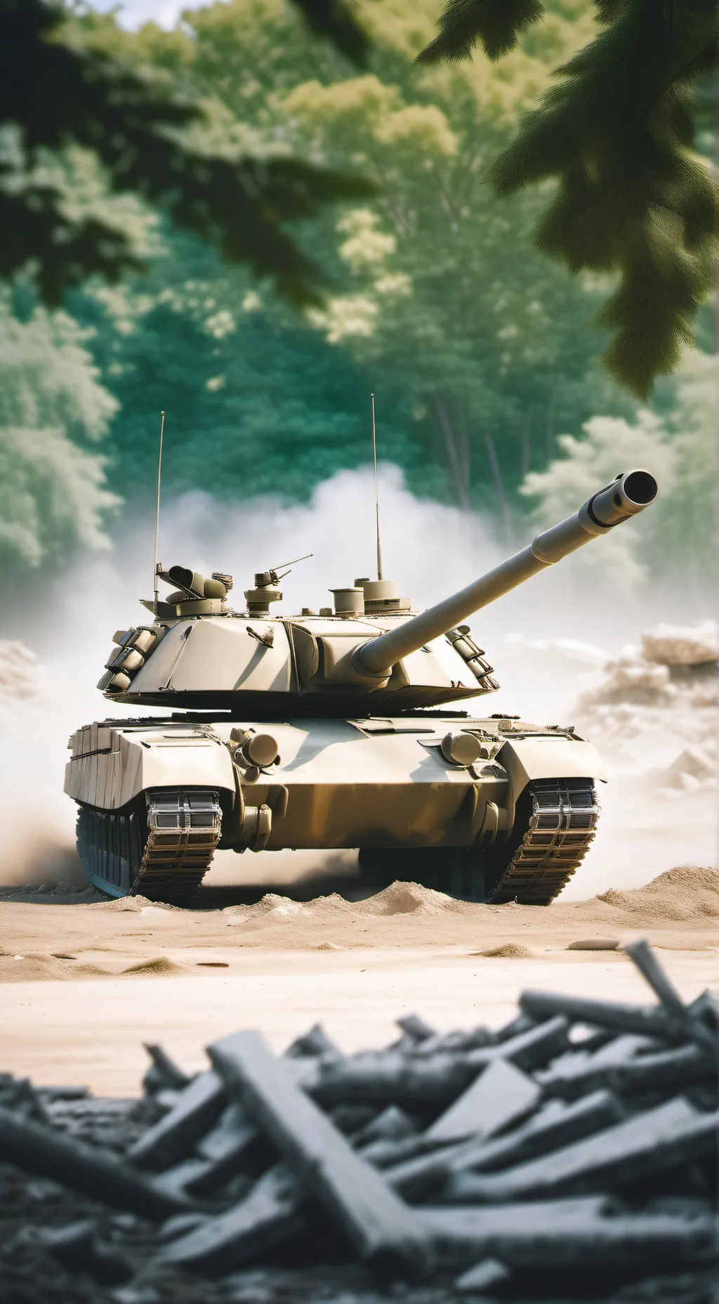 ai character: M1A1 ABRAMS background