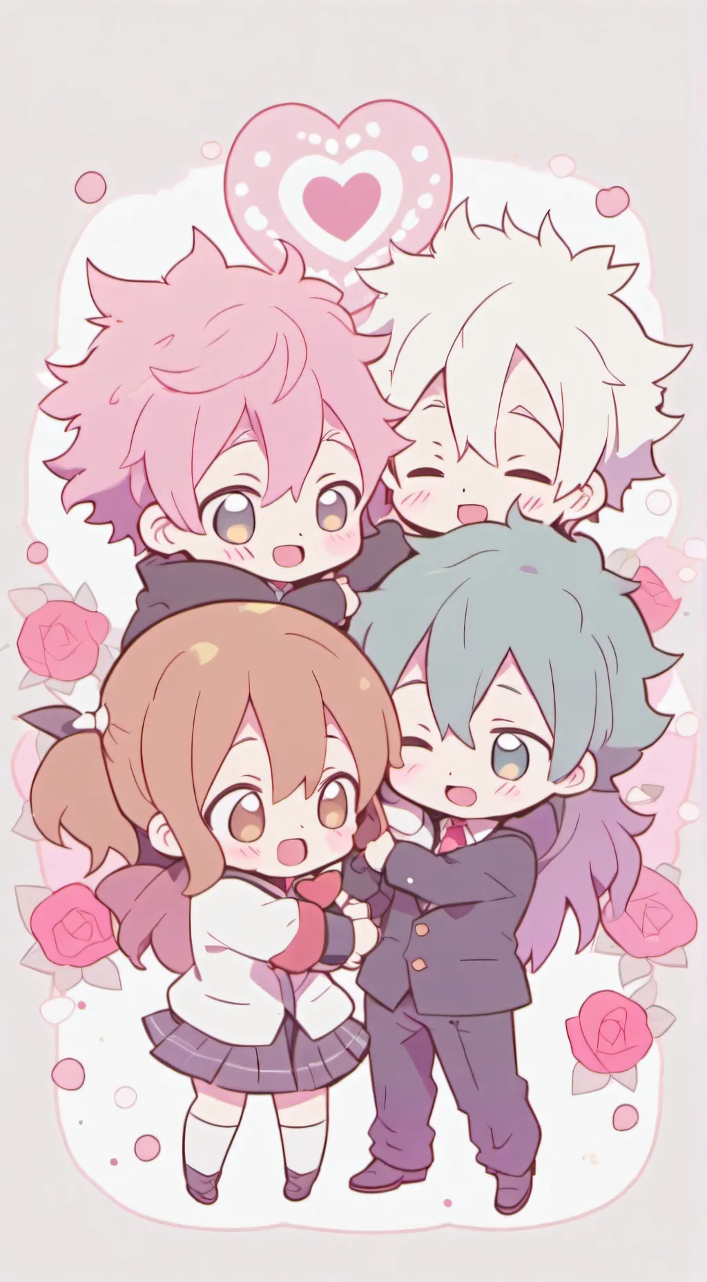 ai character: Mha Family (👹👺) background