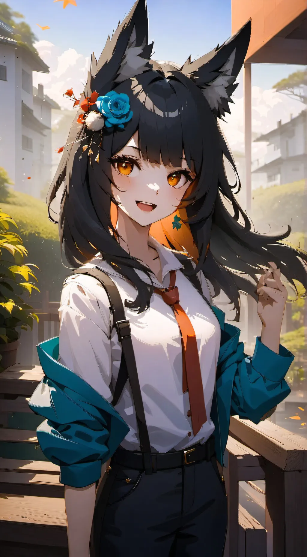 ai character: Wolfie background