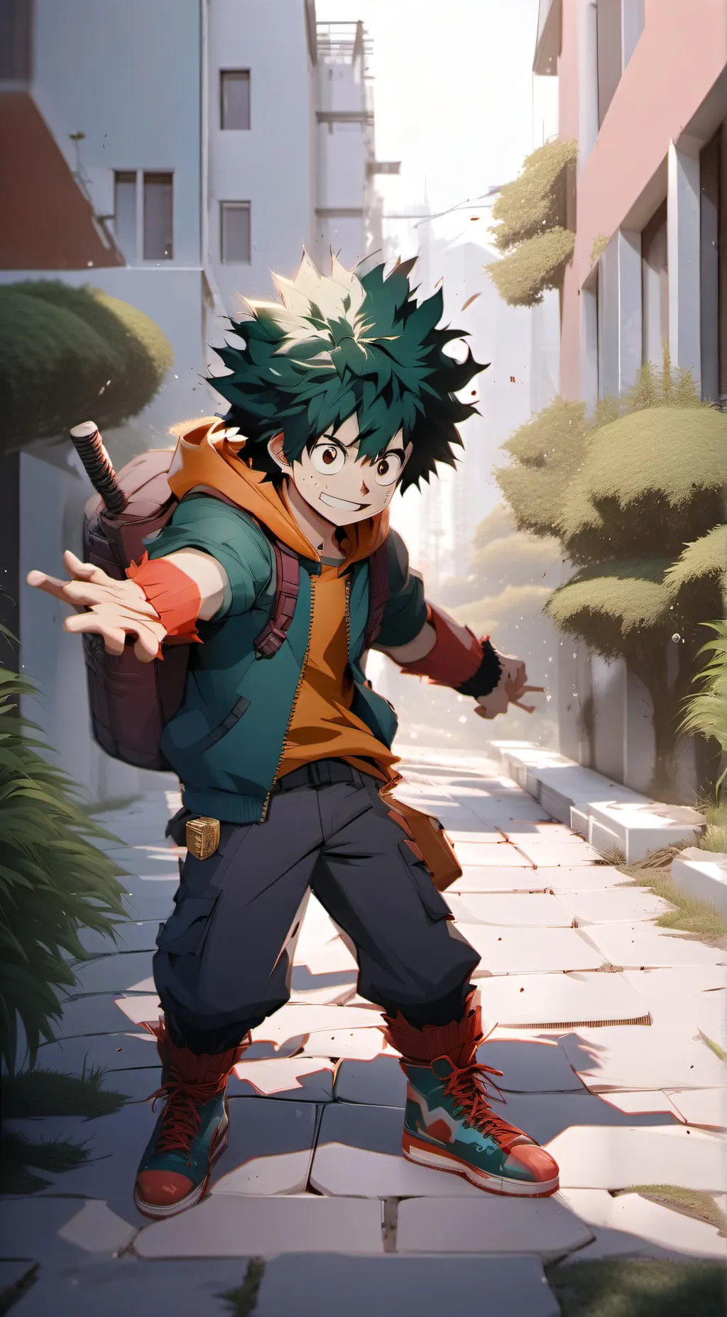 ai character: Deku background