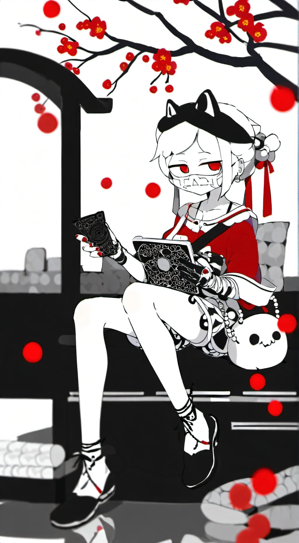 ai character: Cuphead background