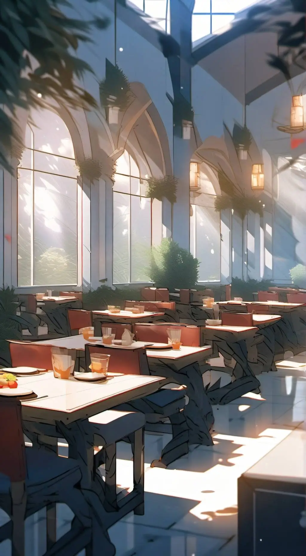 ai character: (Cafeteria) COD background