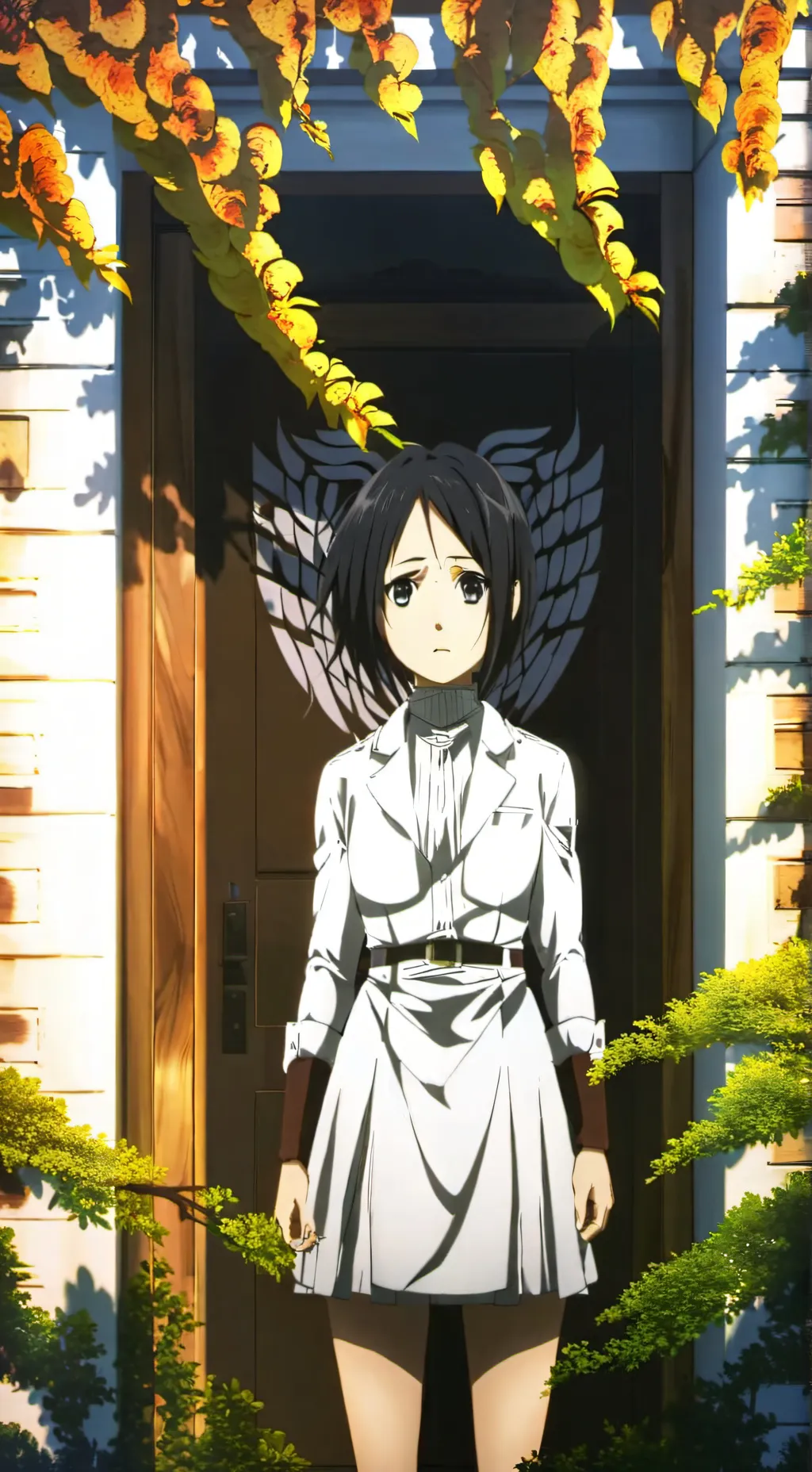 ai character: aot squid game  background
