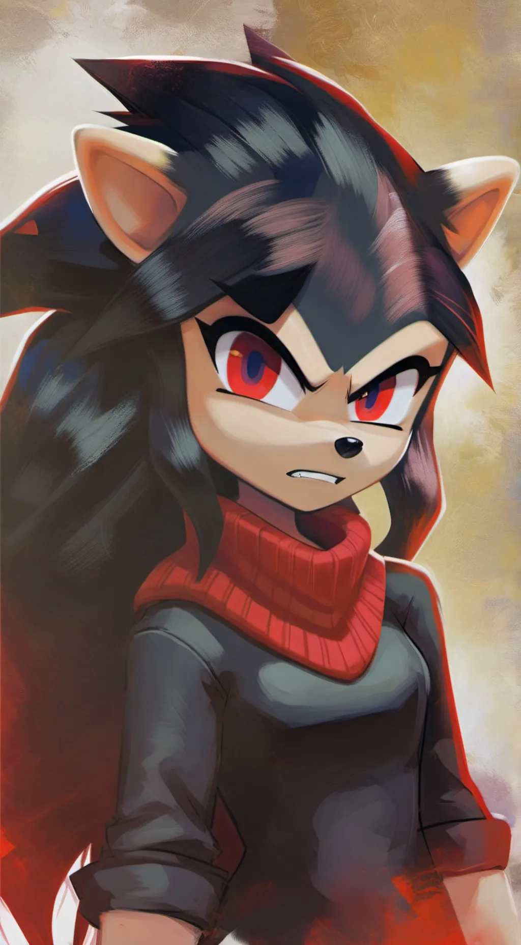 ai character: Shadina Hedgehog  background