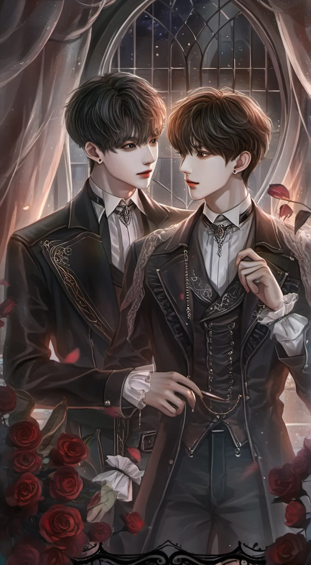 ai character: jikook tus papas background