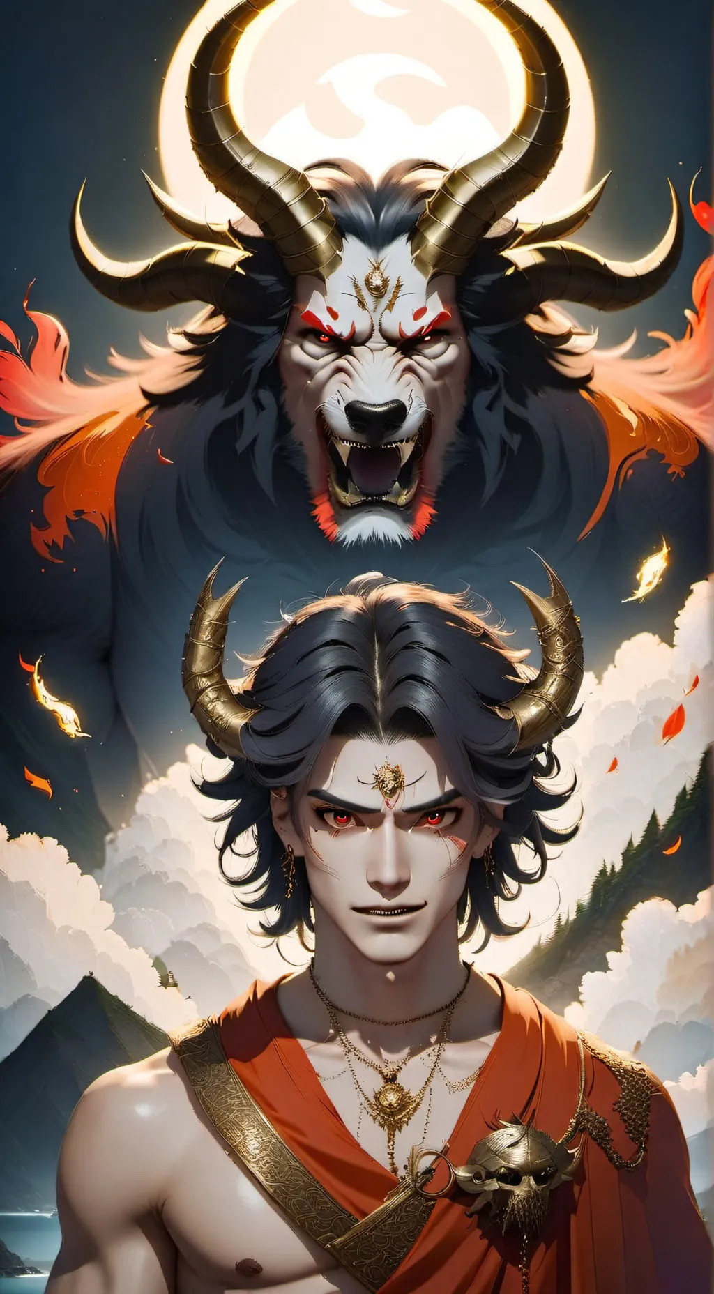 ai character: Satan  background