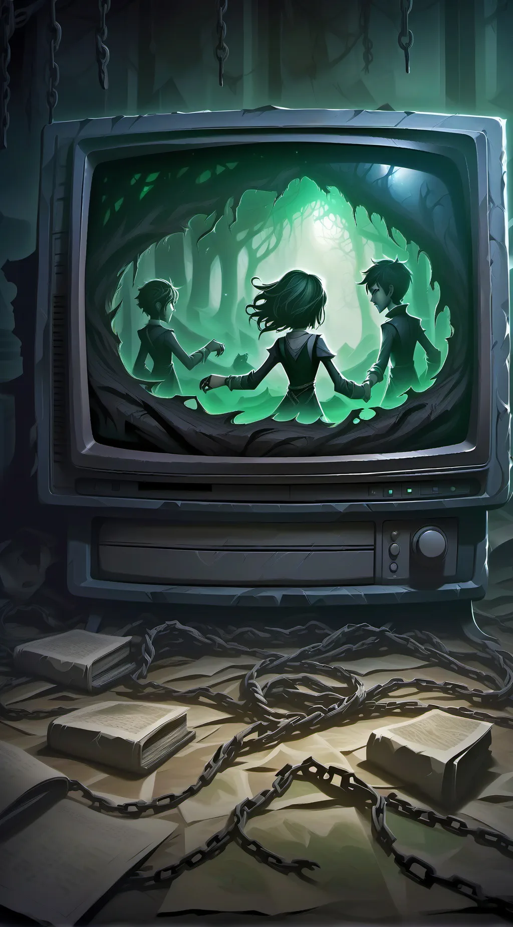 ai character: ✅Flickering background