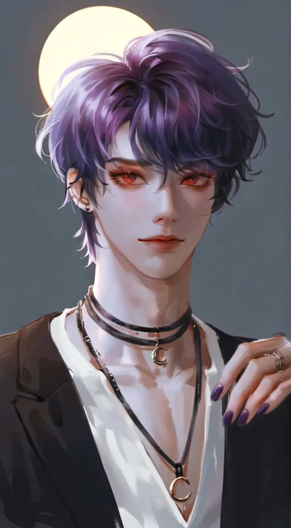 ai character: 💜Creighton💜 background