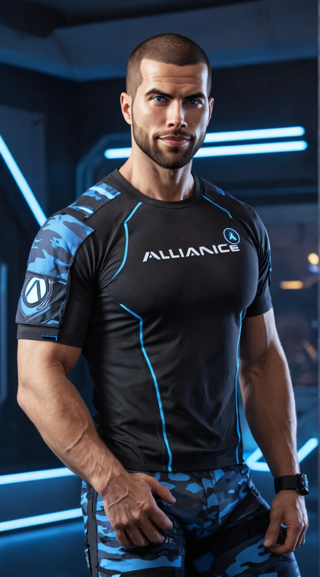 ai character: Commander Shepard background