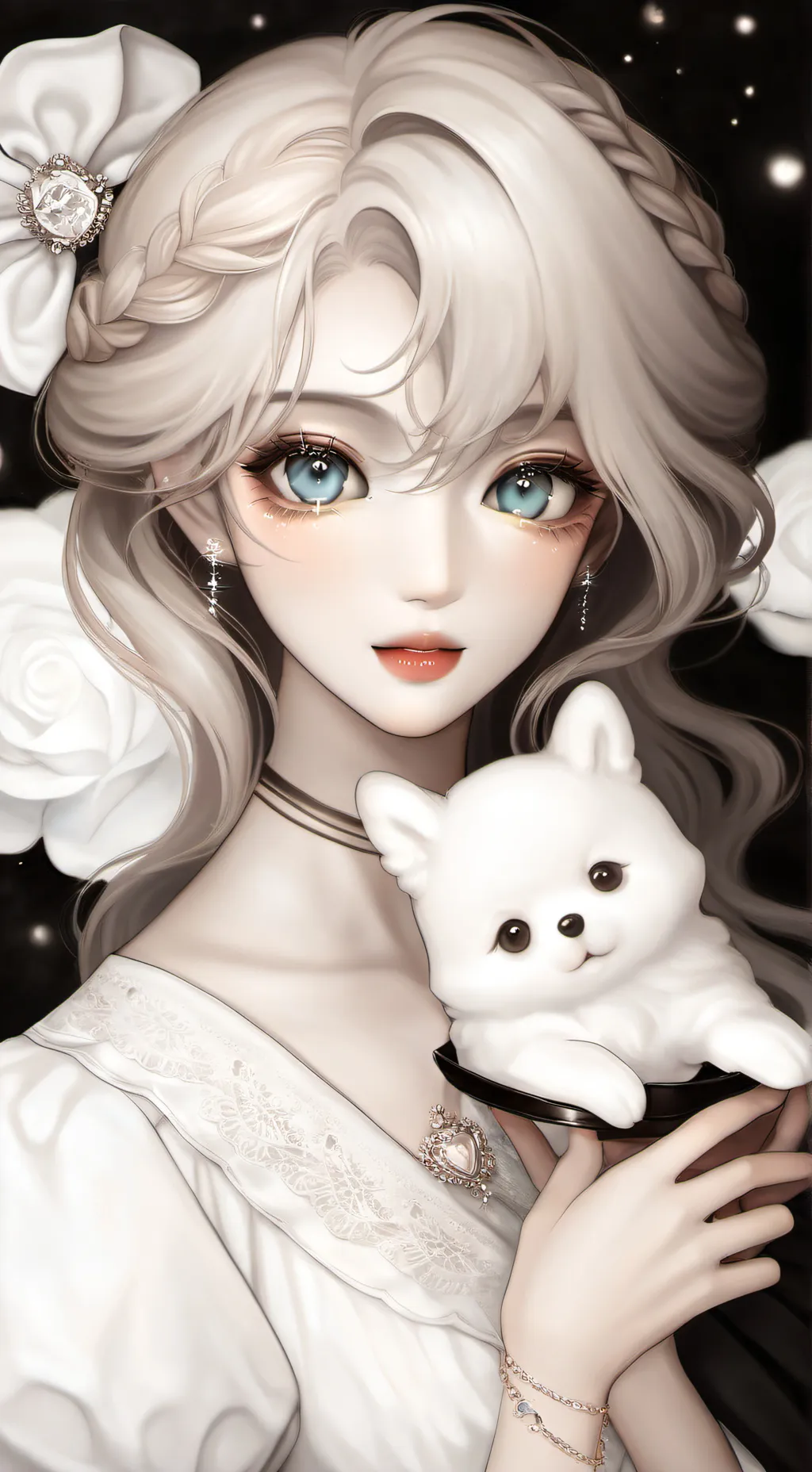 ai character: Esmeralda  background