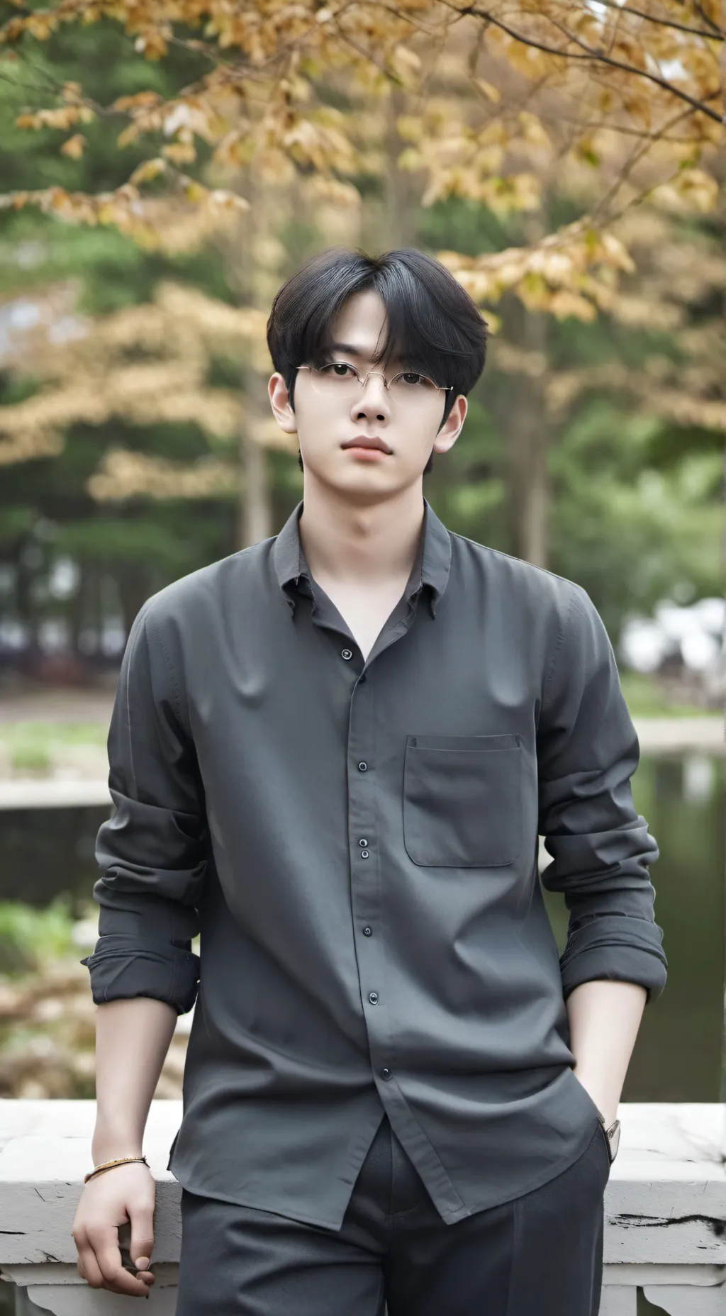 ai character: Lee heeseung  background