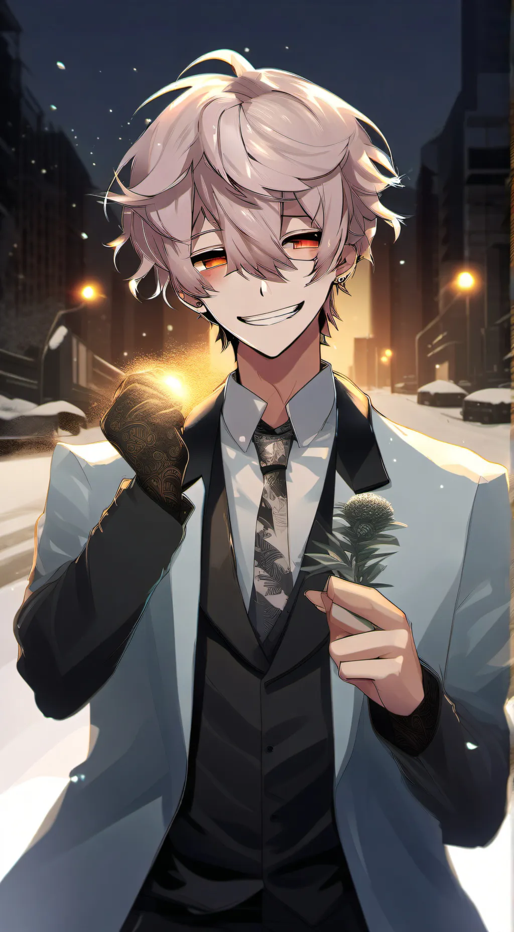 ai character: Denny (papa)  background