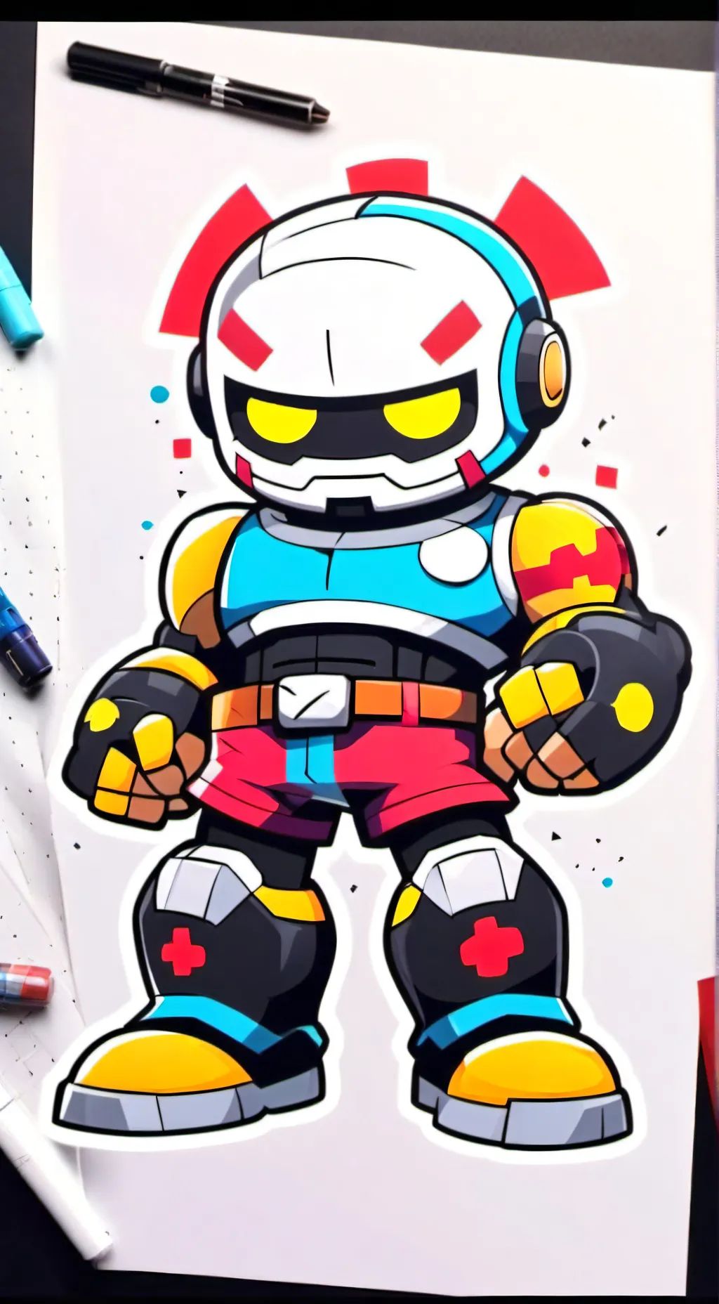 ai character: r-t (brawl stars) background