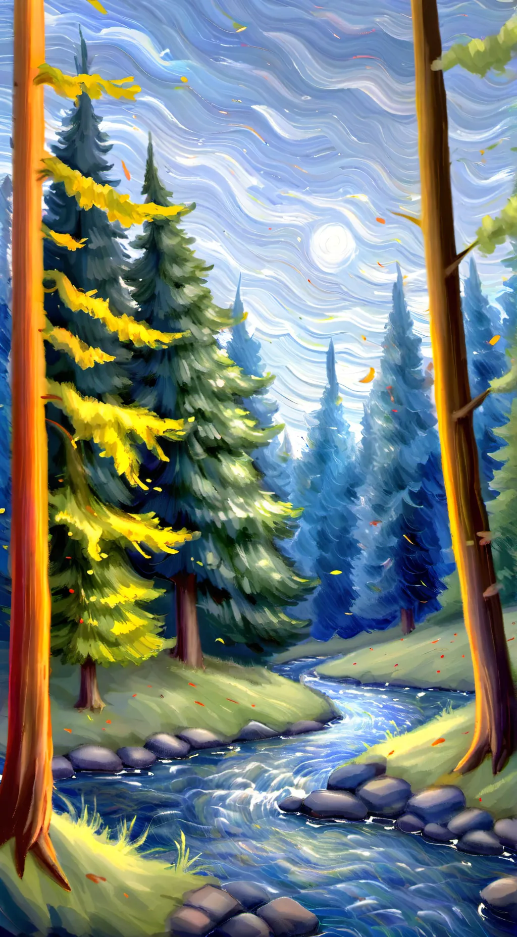 ai character: Forest background