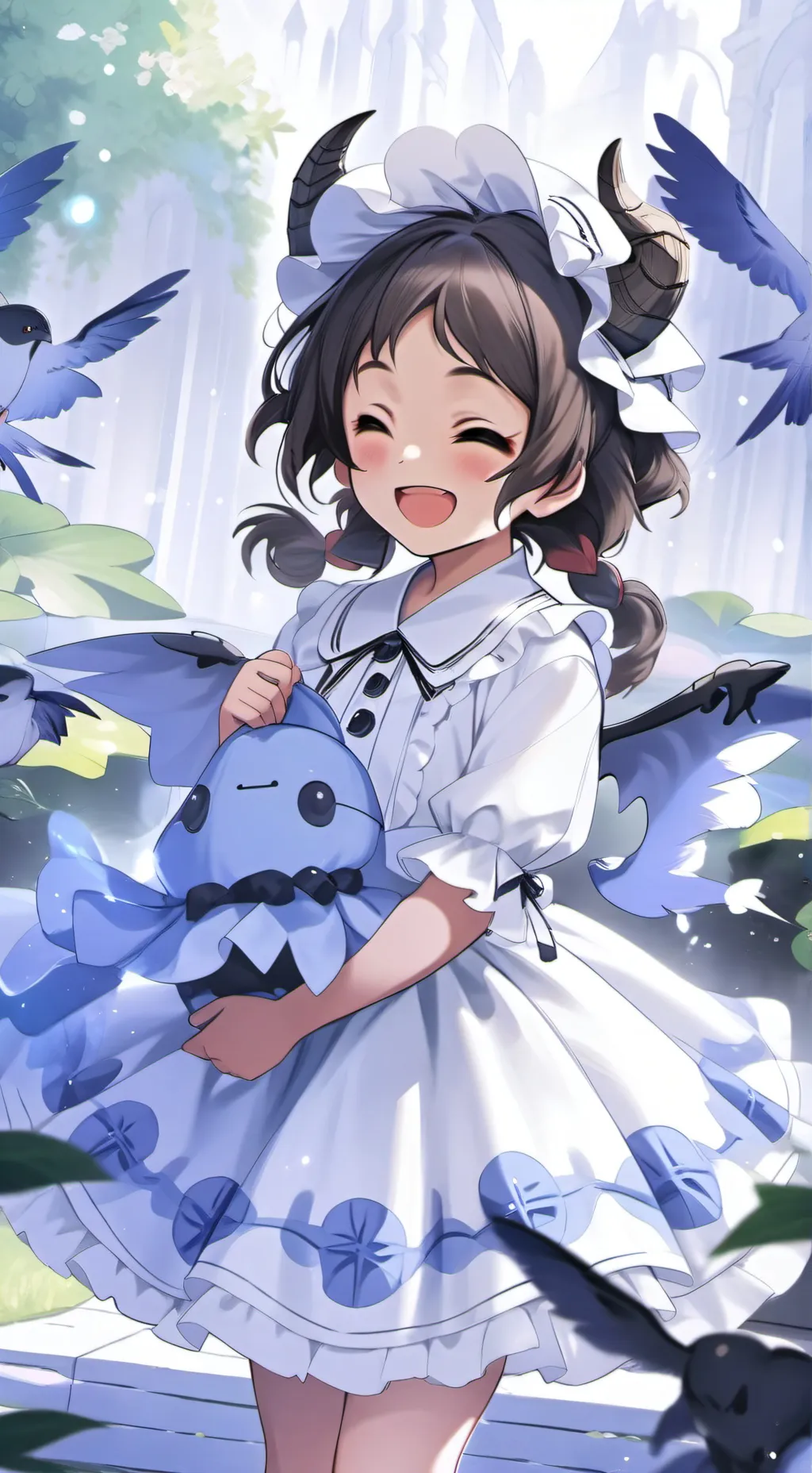 ai character: Demon slayer💗💐 background