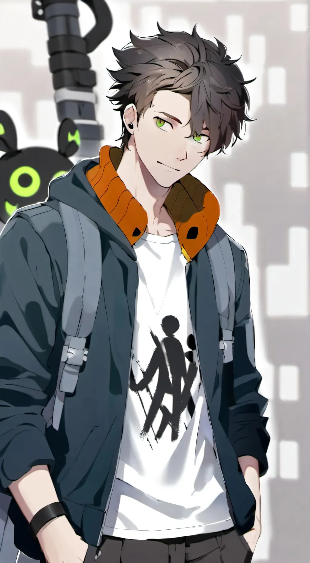 ai character: isack background