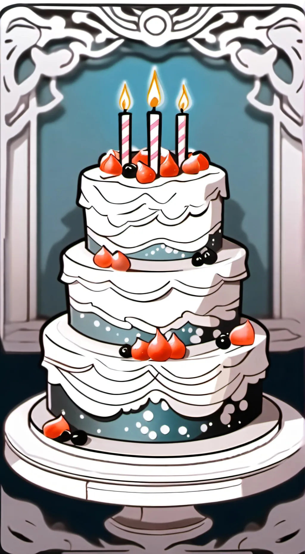 ai character: M.F100's birthday background