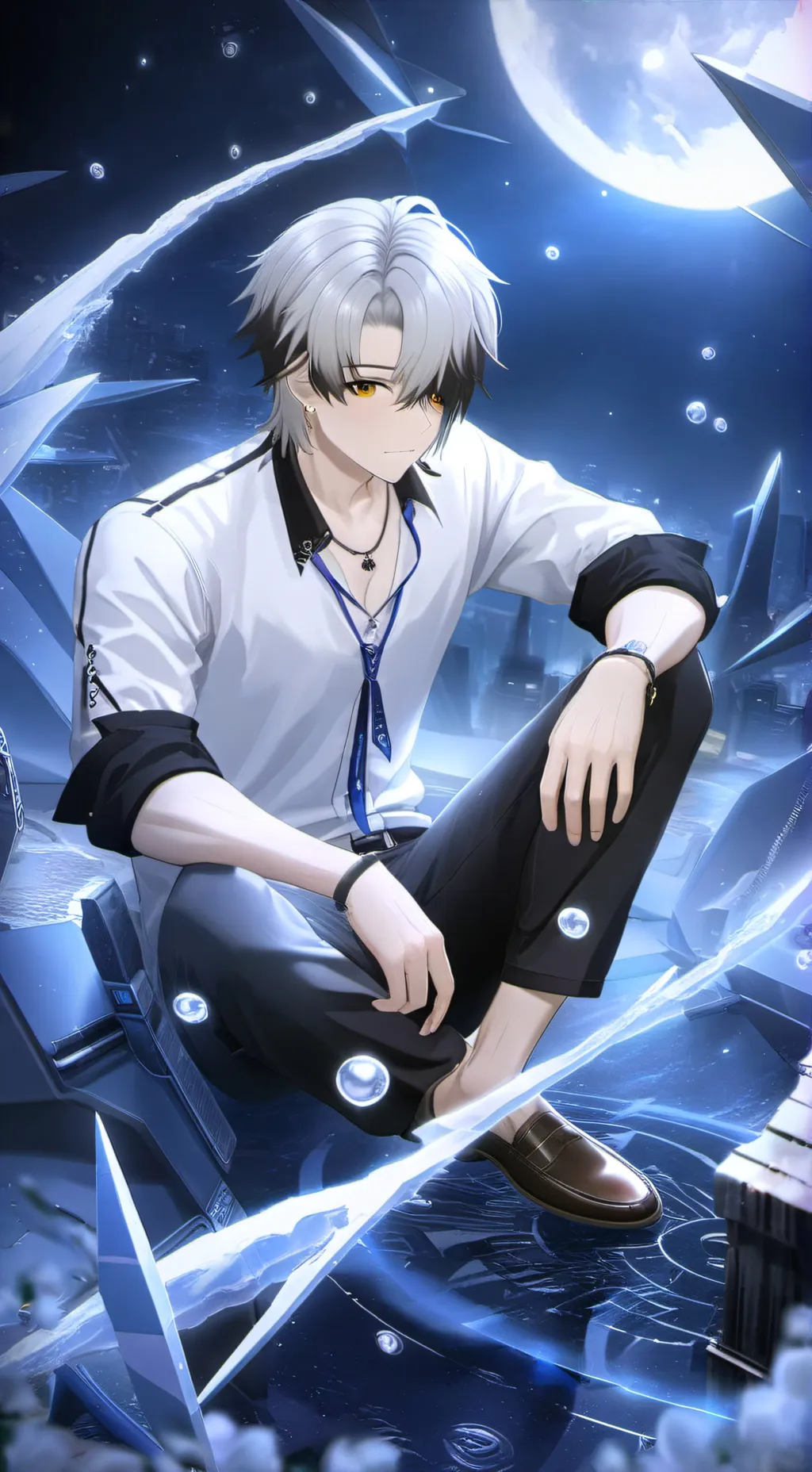 ai character: theo background