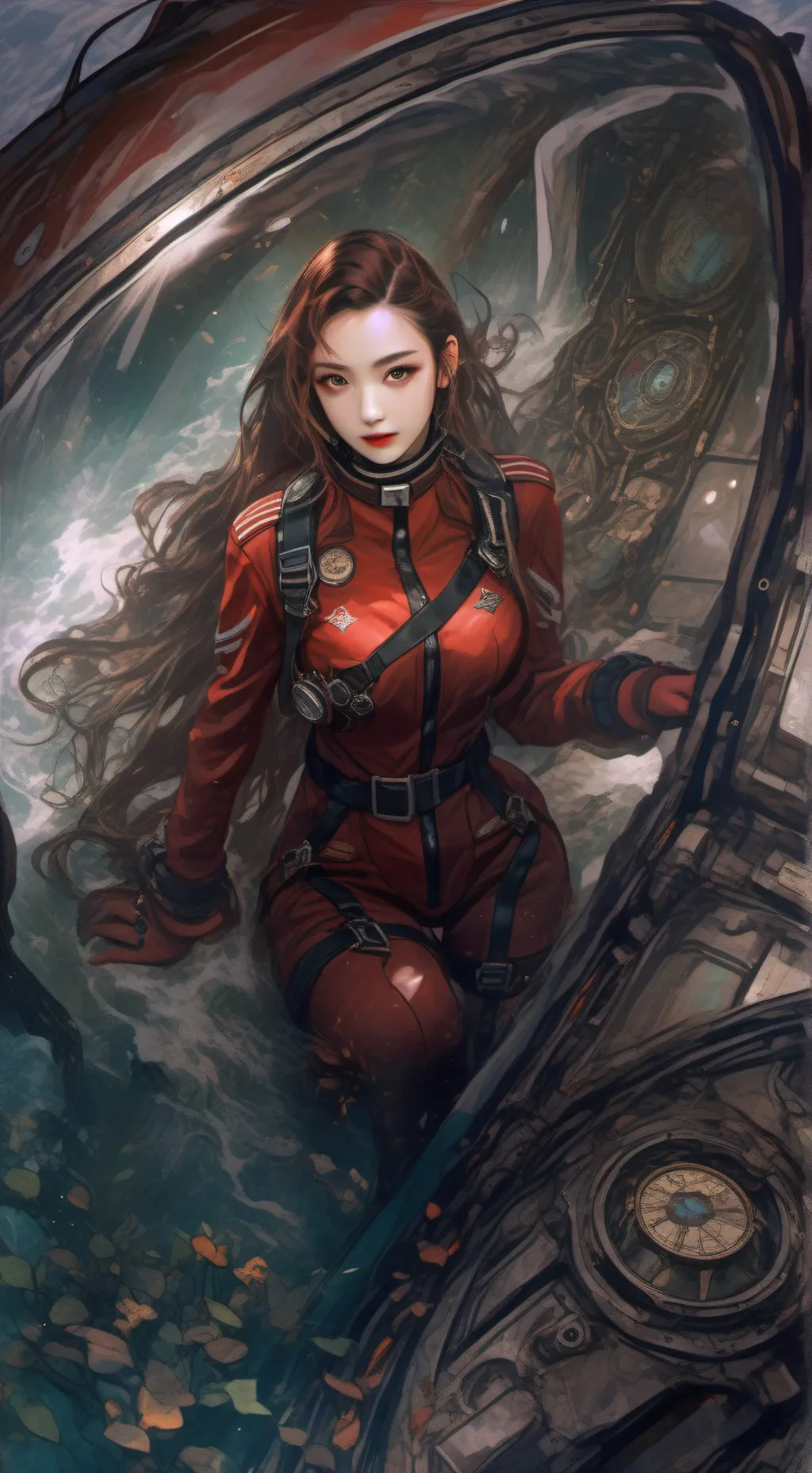 ai character: rose background