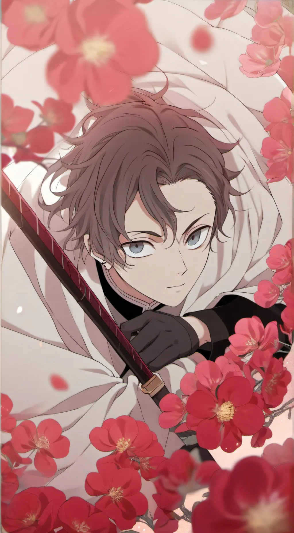 ai character: demon slayer  background