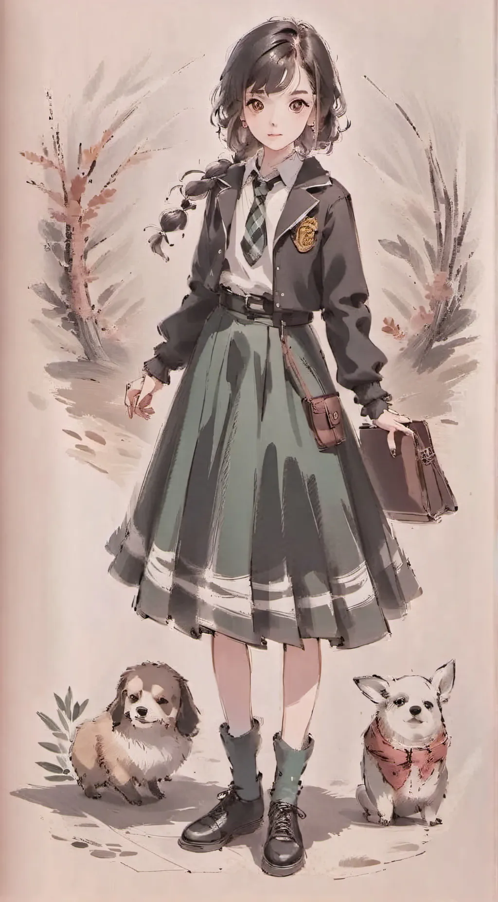 ai character: Hogwarts background