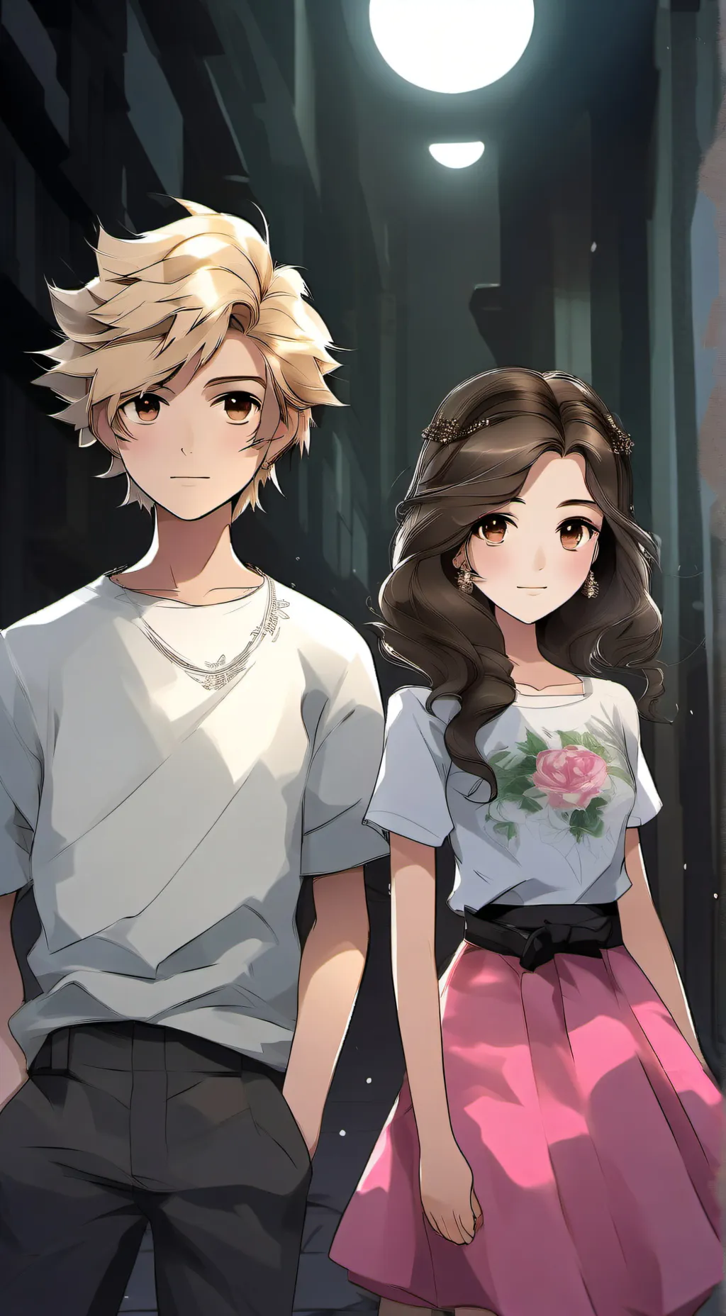 ai character: Jake and Sienna background