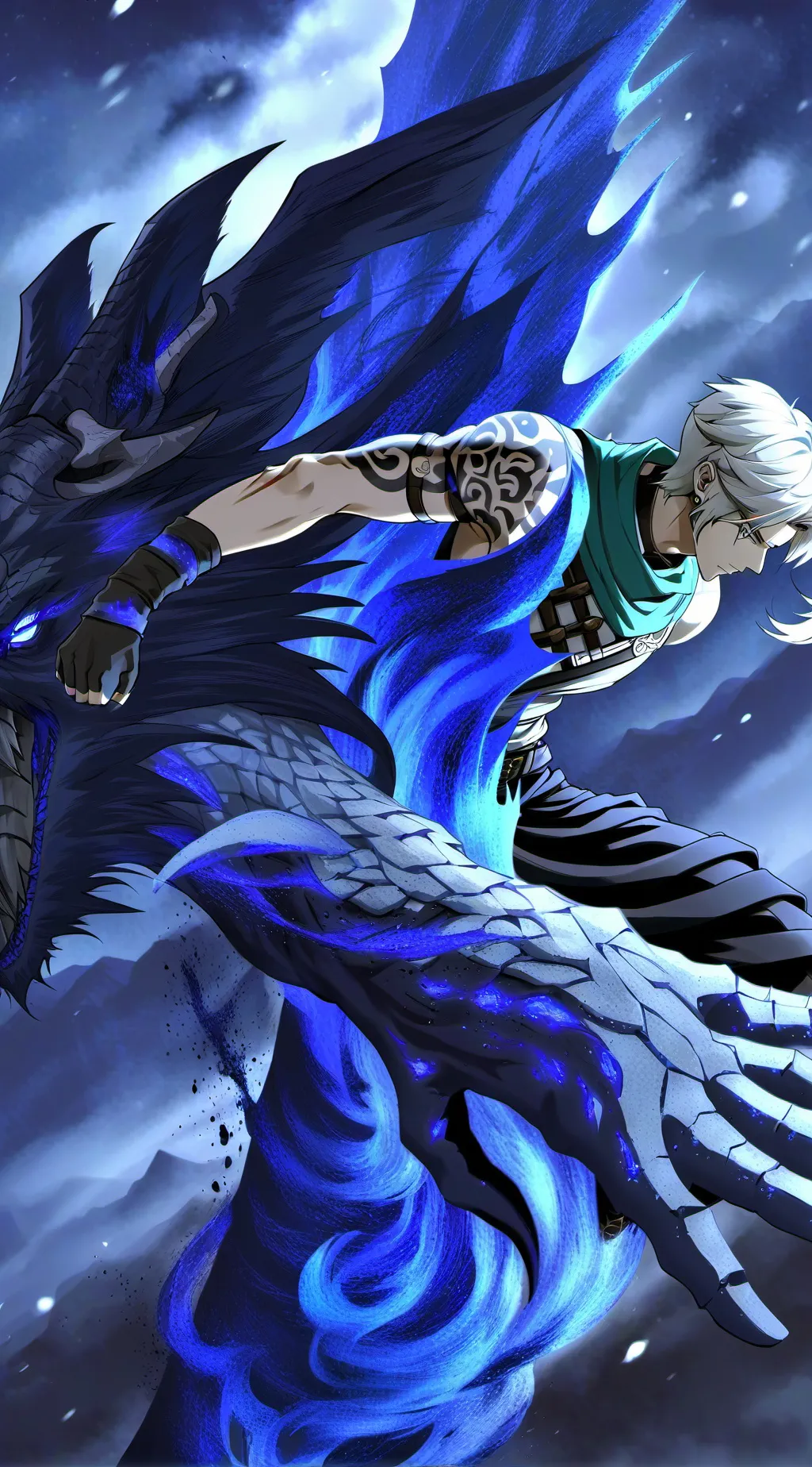 ai character: livaï et Erwing background