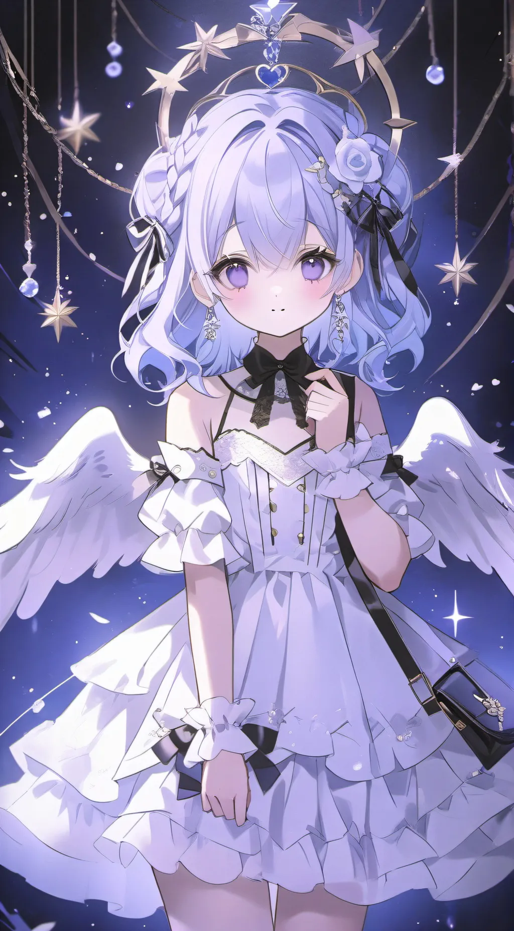 ai character: Angel summon demon background