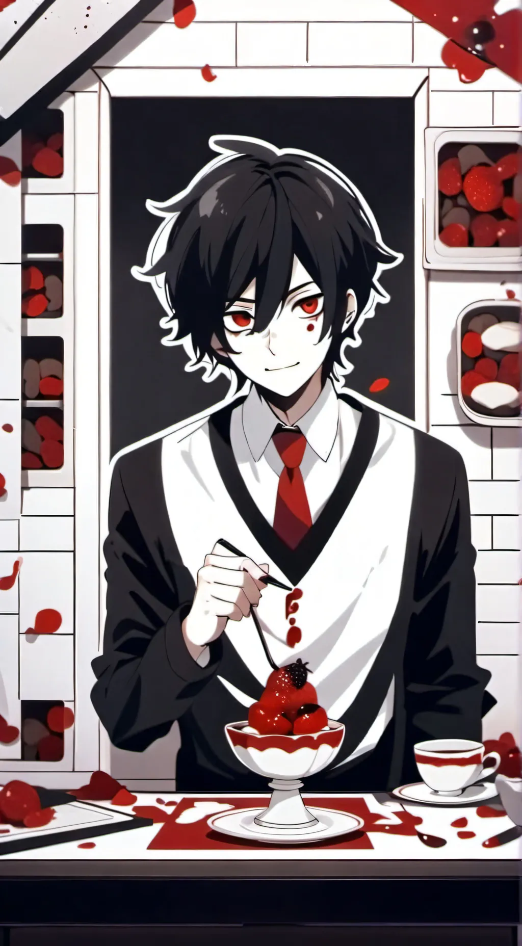 ai character: Lauching jack  background