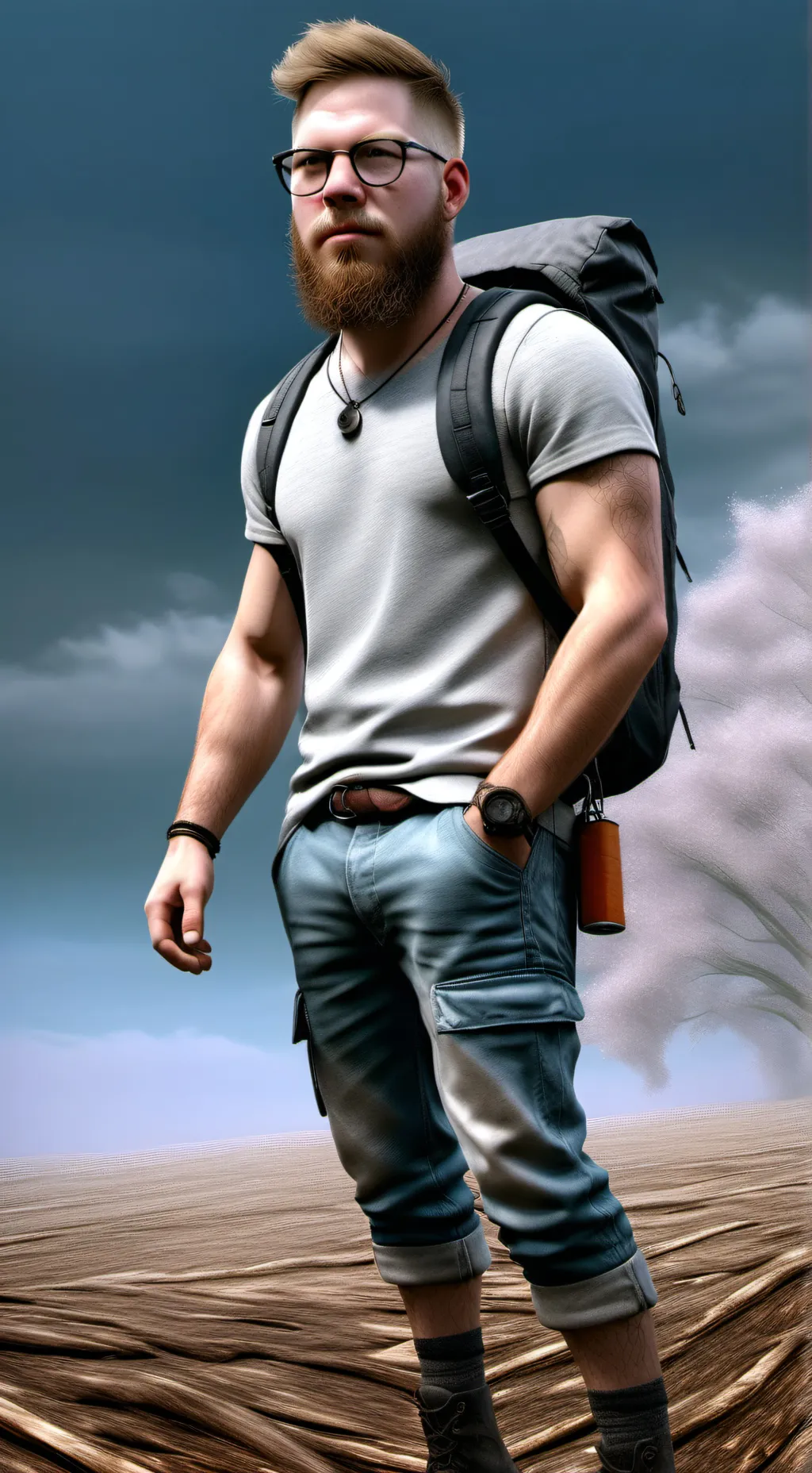 ai character: Martin  background