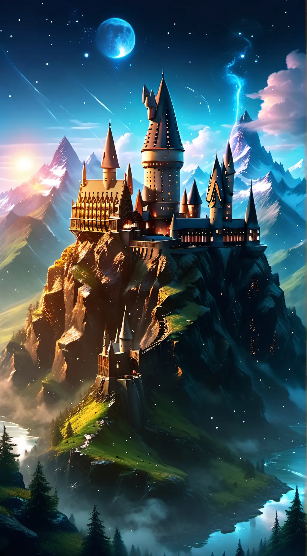 ai character: Hogwarts background