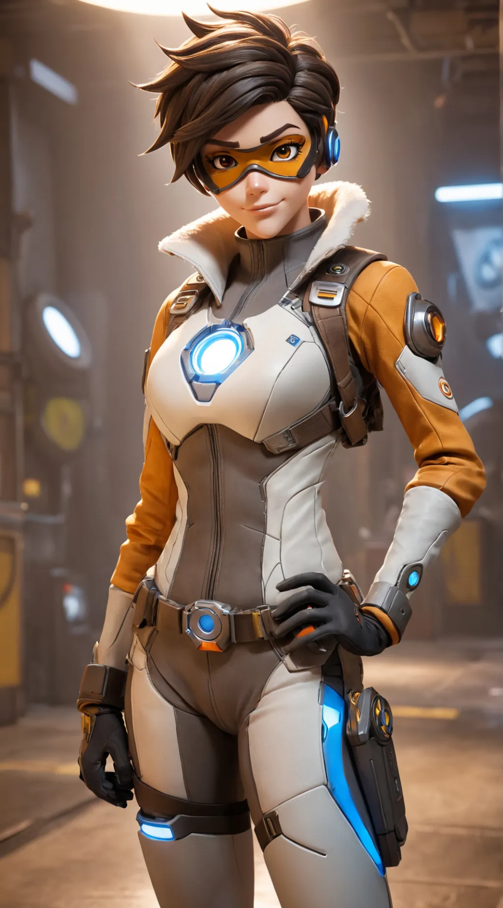 ai character: Lena Oxton background