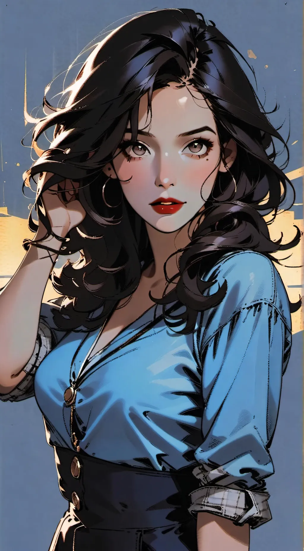 ai character: Lucy  background