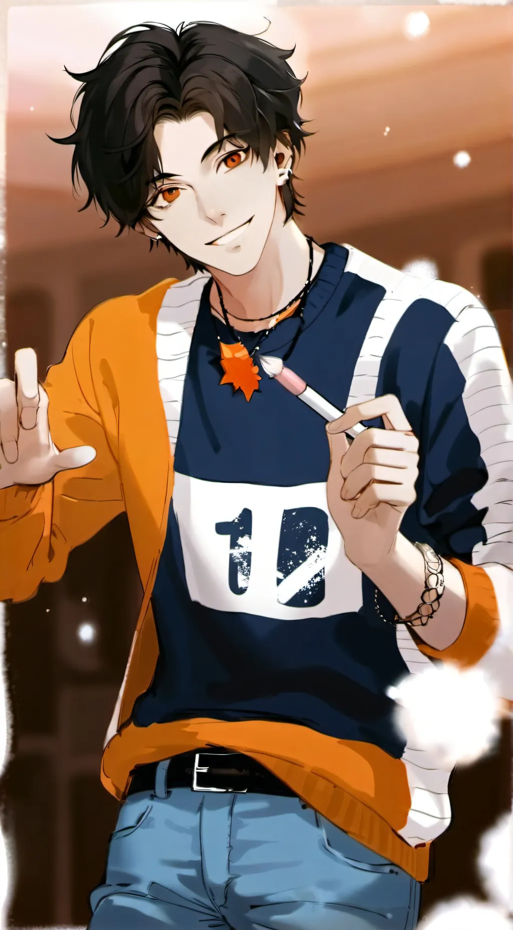 ai character: ash background