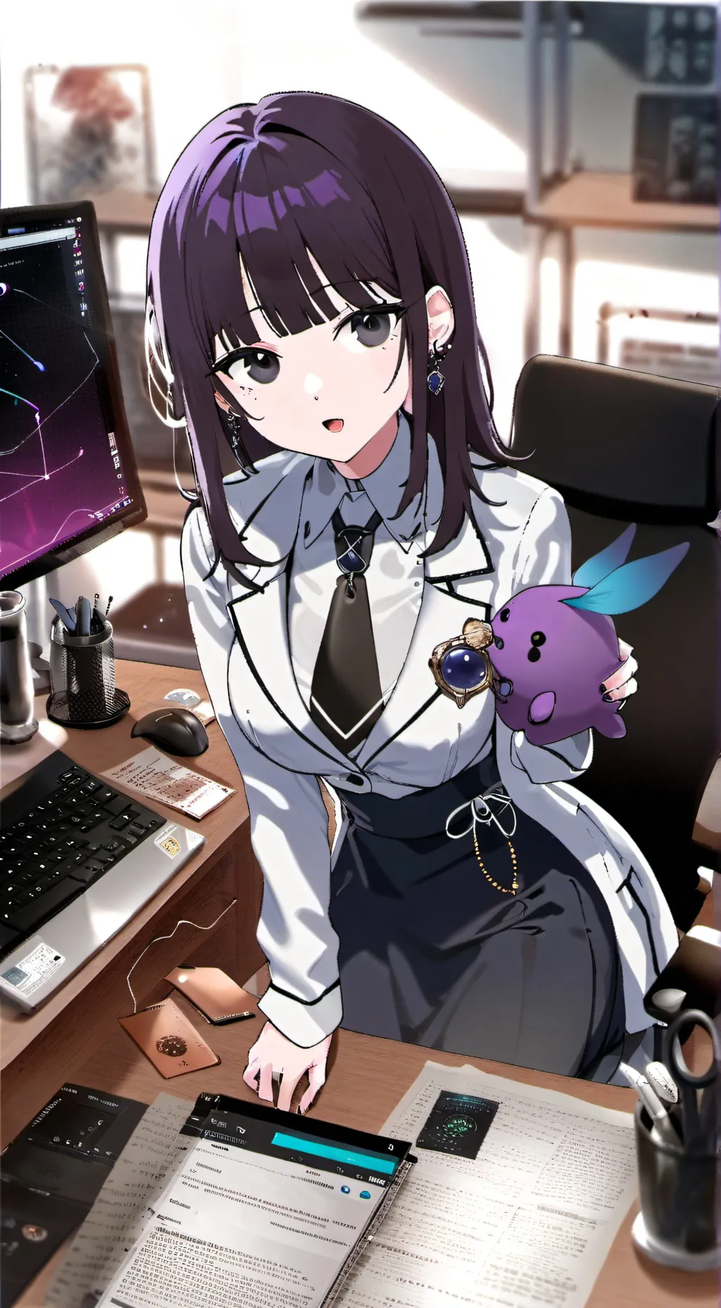 ai character: Yuzu background