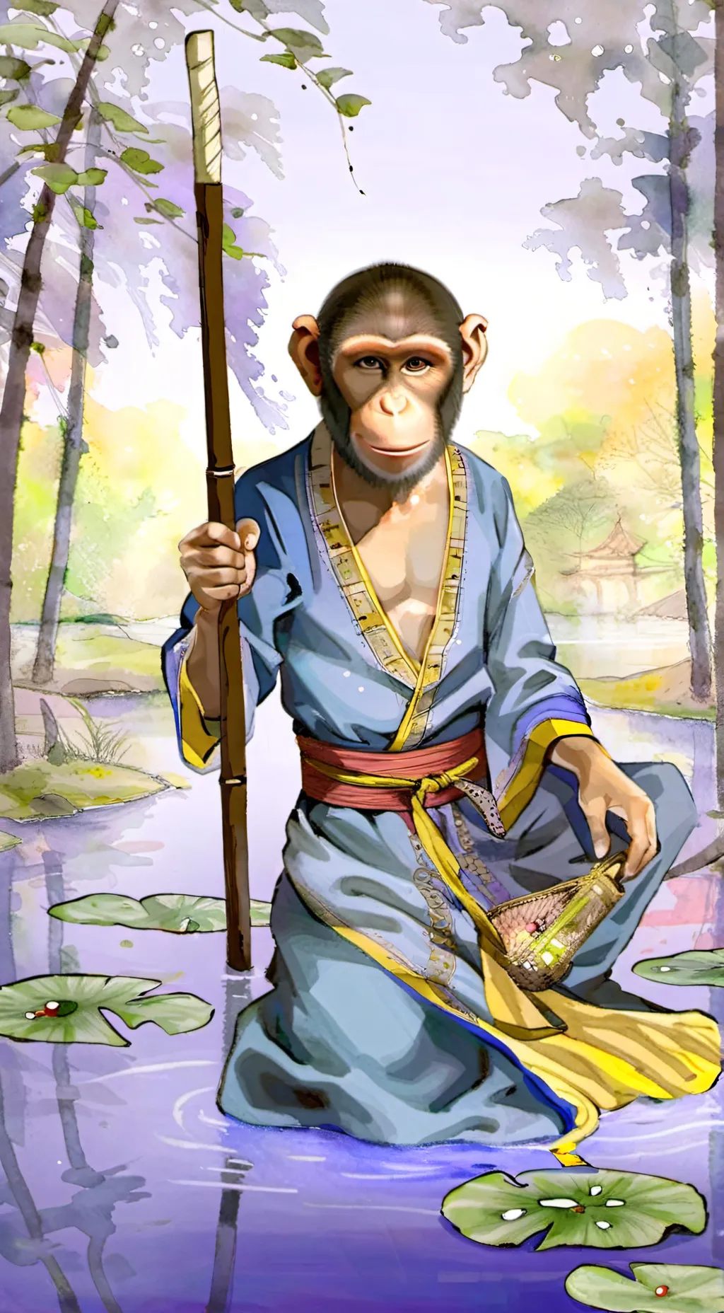 ai character: monke background