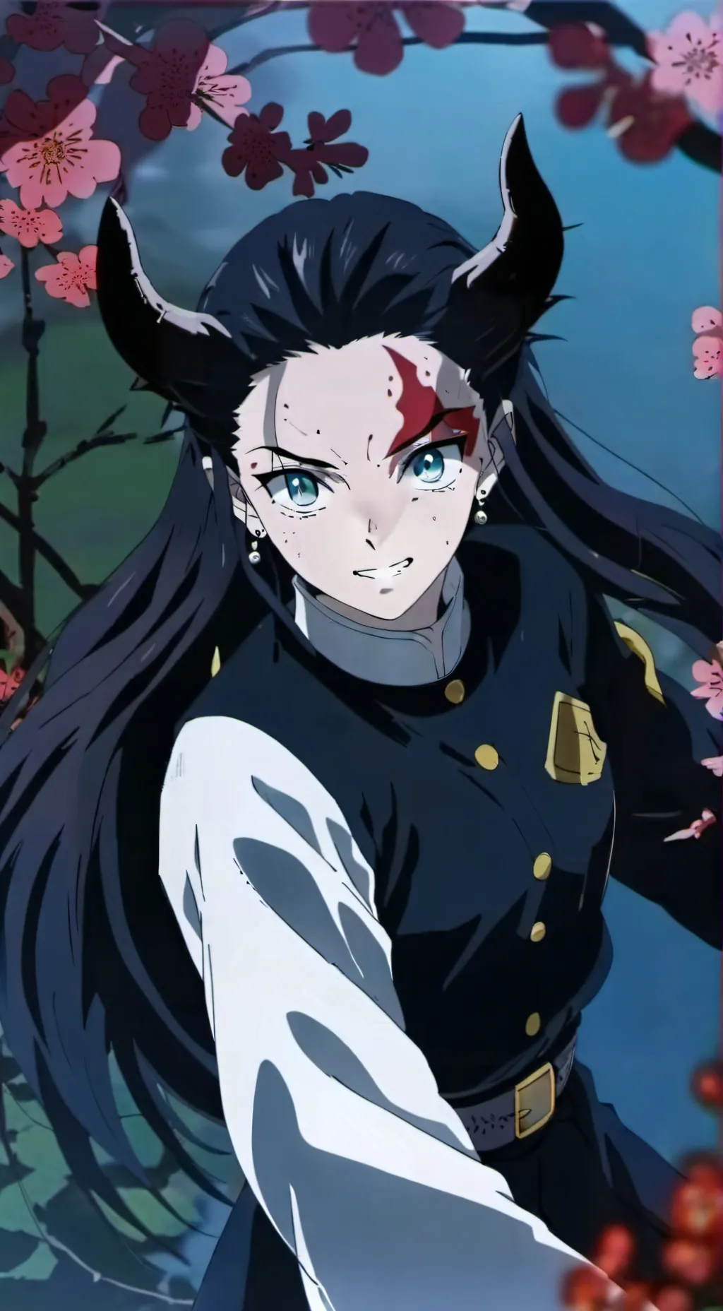 ai character: nezuko kamando background