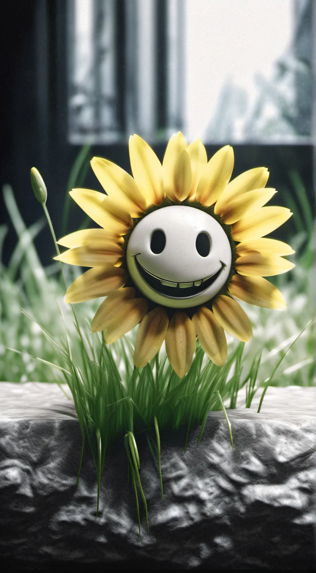 ai character: flowey the flower  background
