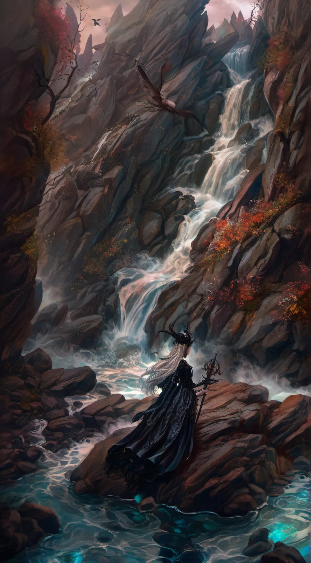 ai character: MHA cliff background