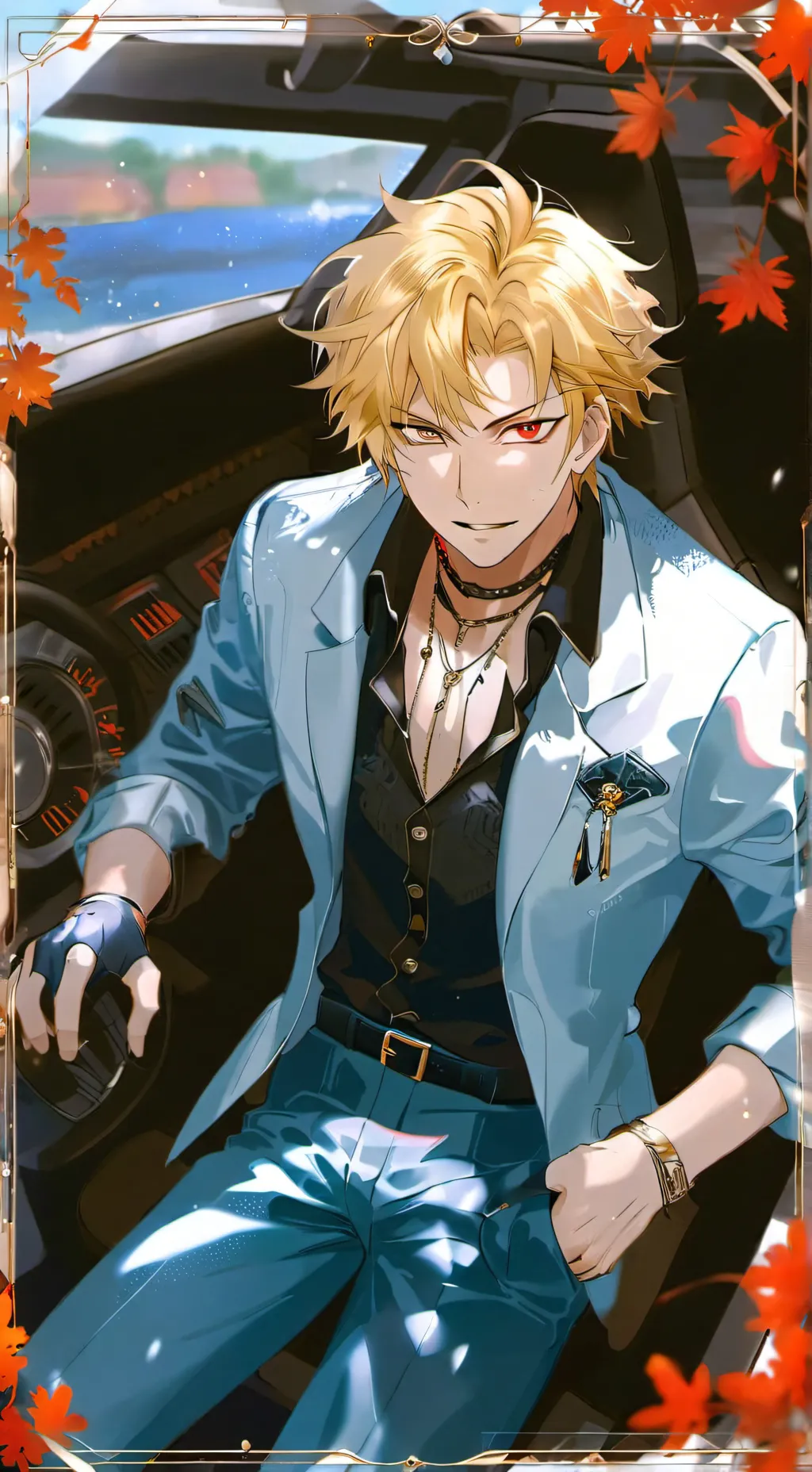 ai character: Katsuki Bakugo  background