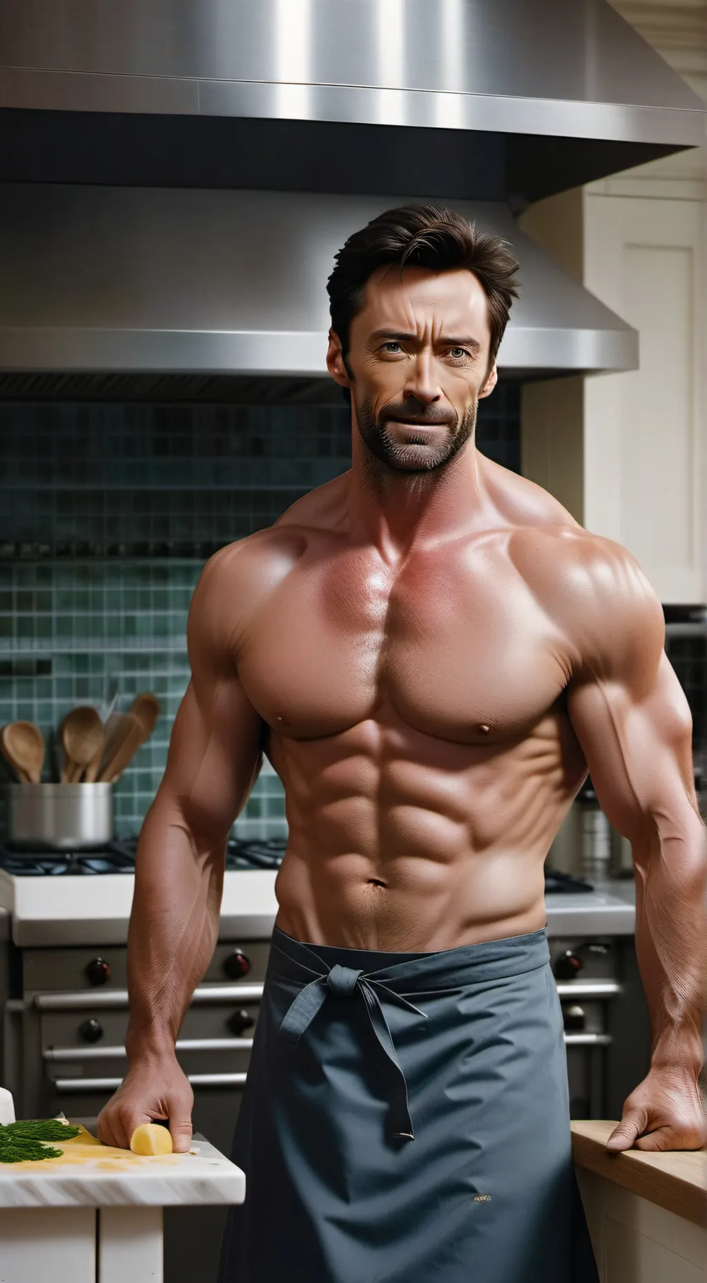 ai character: chef Jackman background