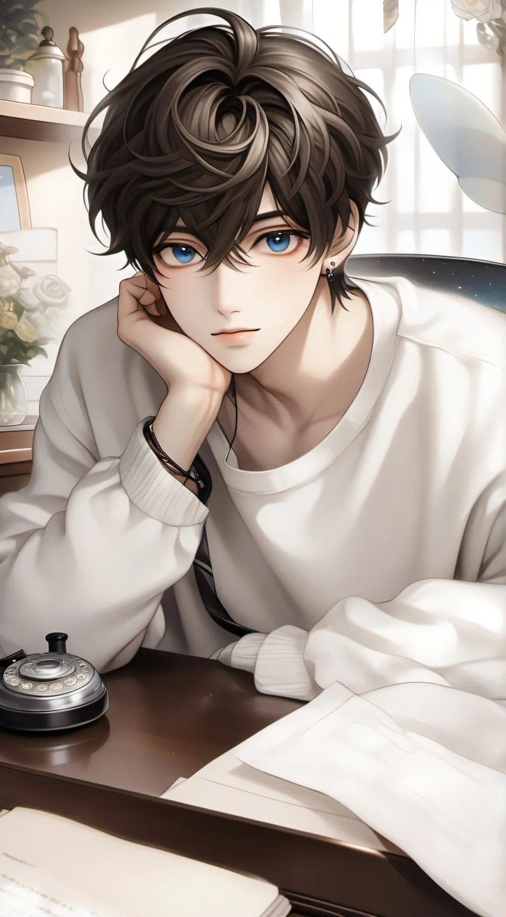 ai character: Leon background