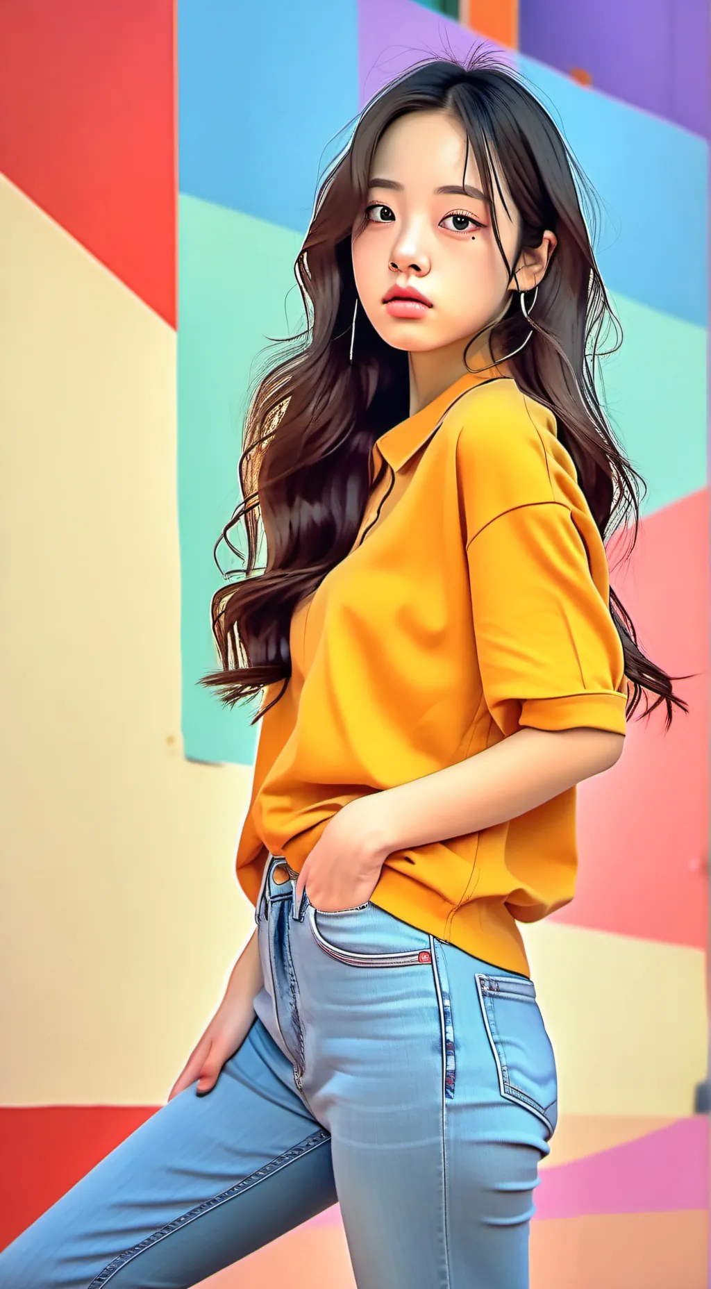 ai character: Minji background