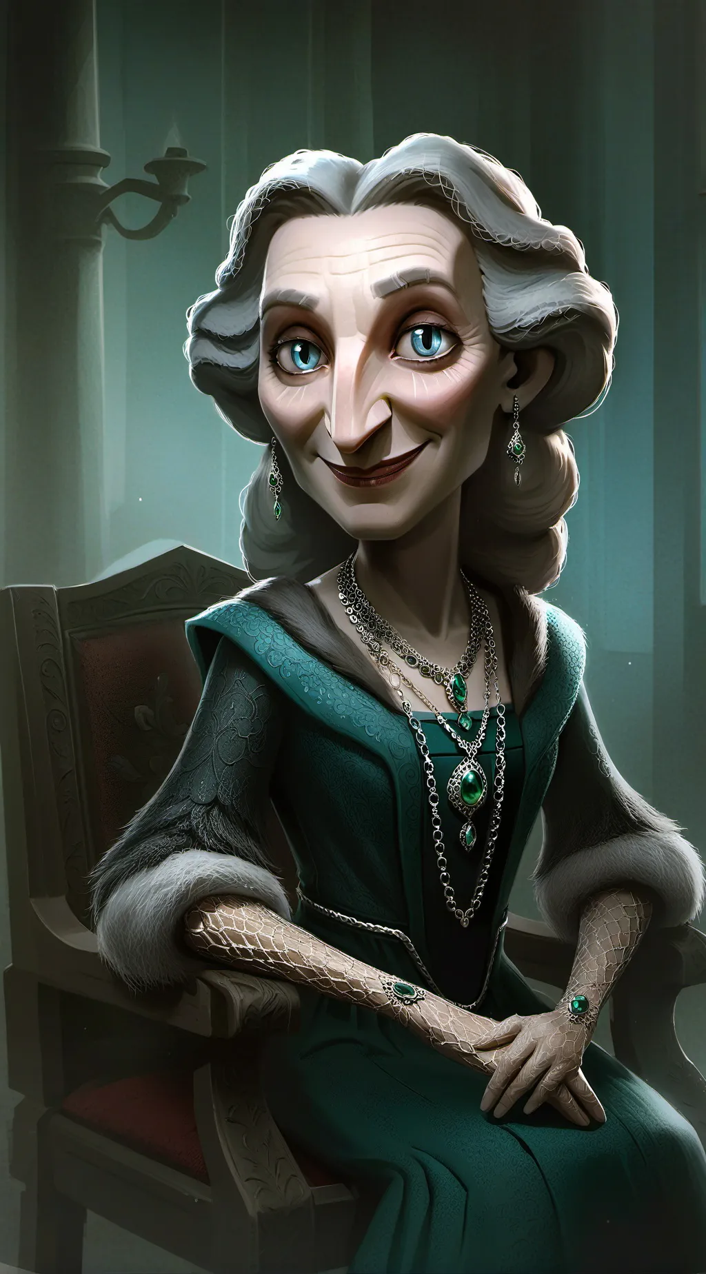ai character: Aunt Marjorie background