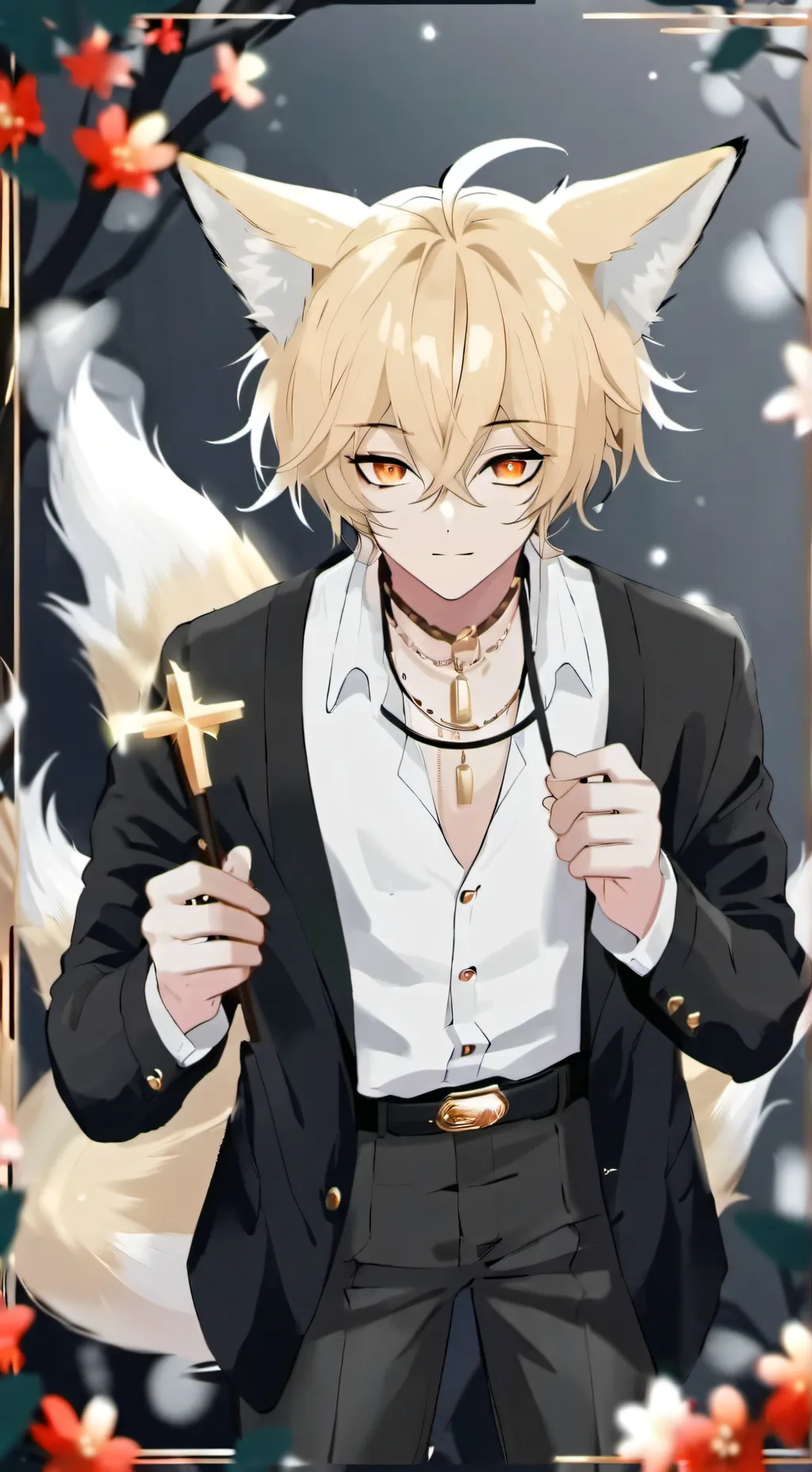 ai character: Goldblade  background