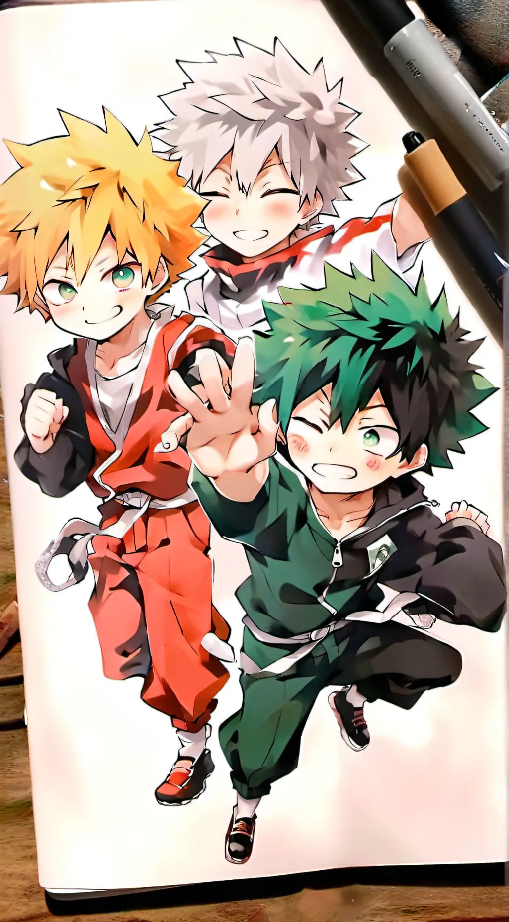 ai character: BakugoxShotoxIzuku background