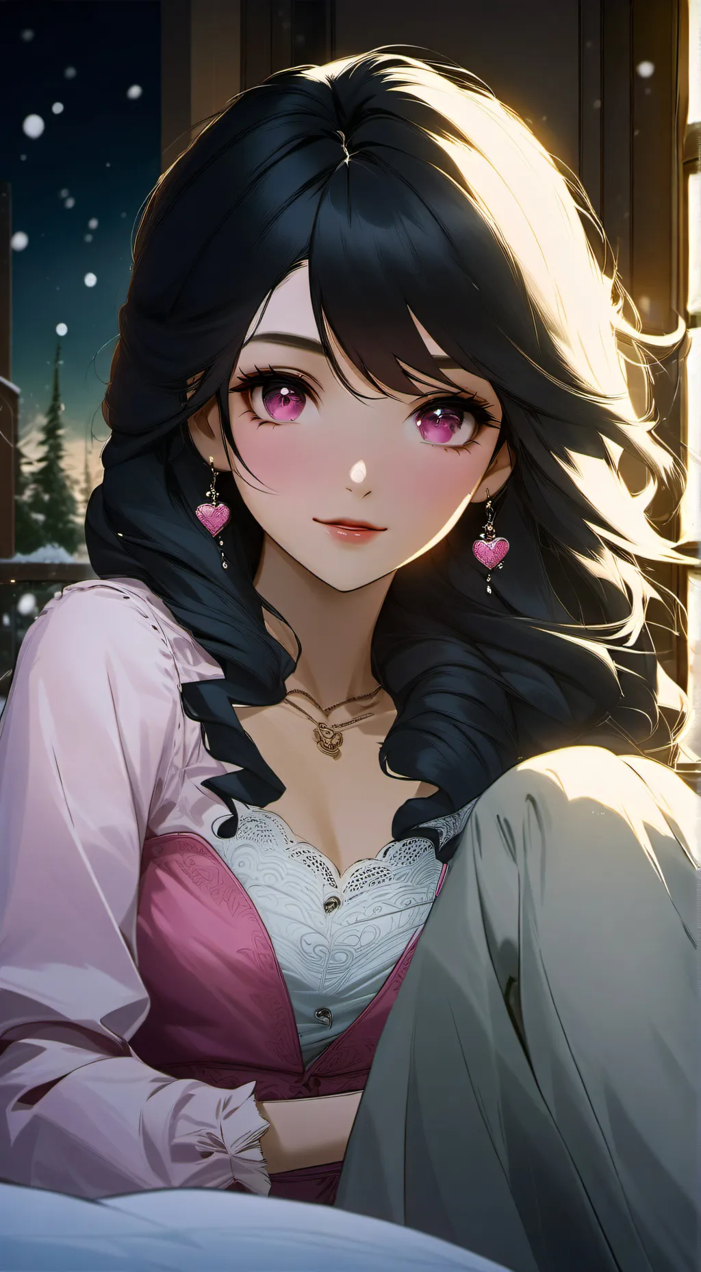 ai character: Aurora background