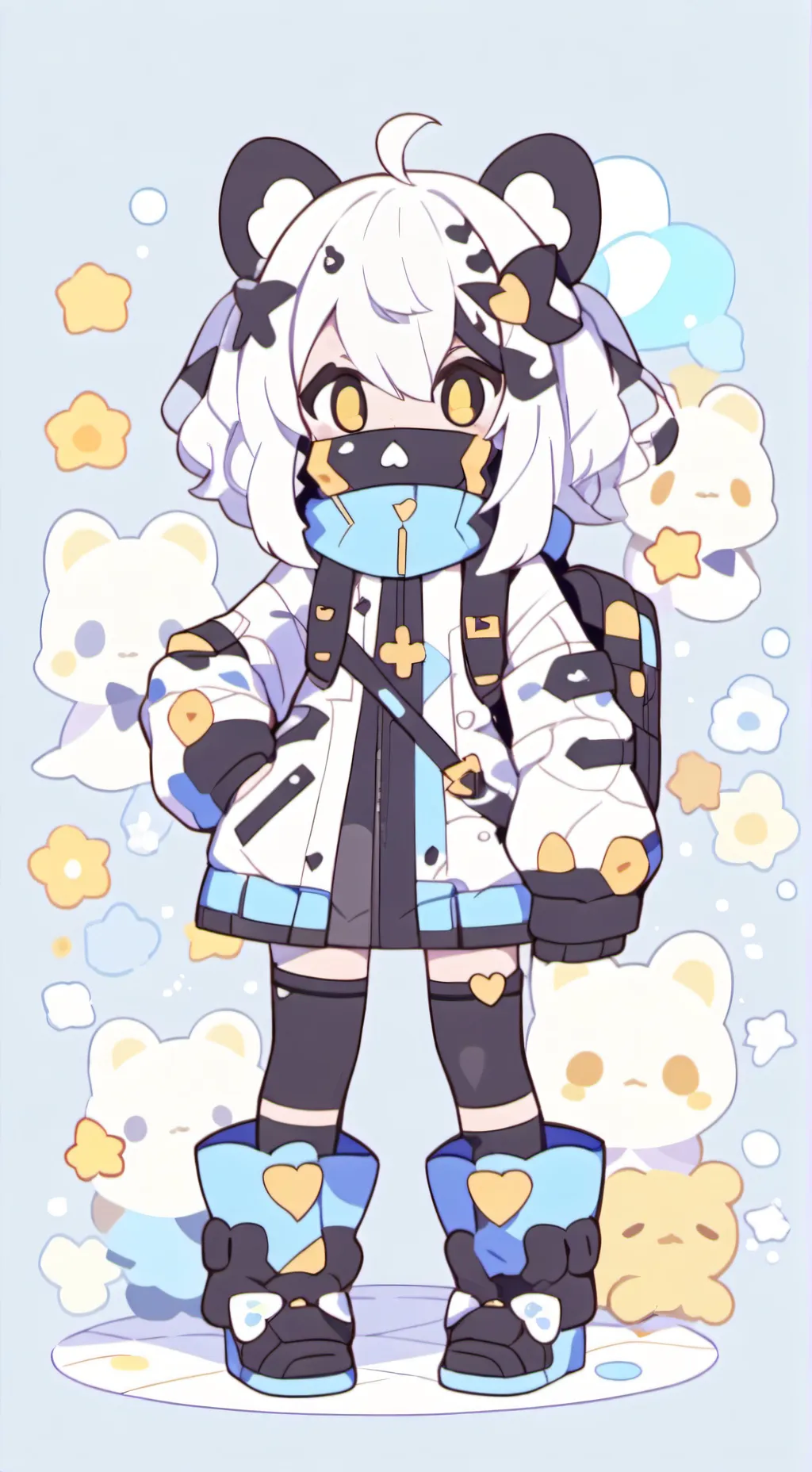 ai character: Winter background