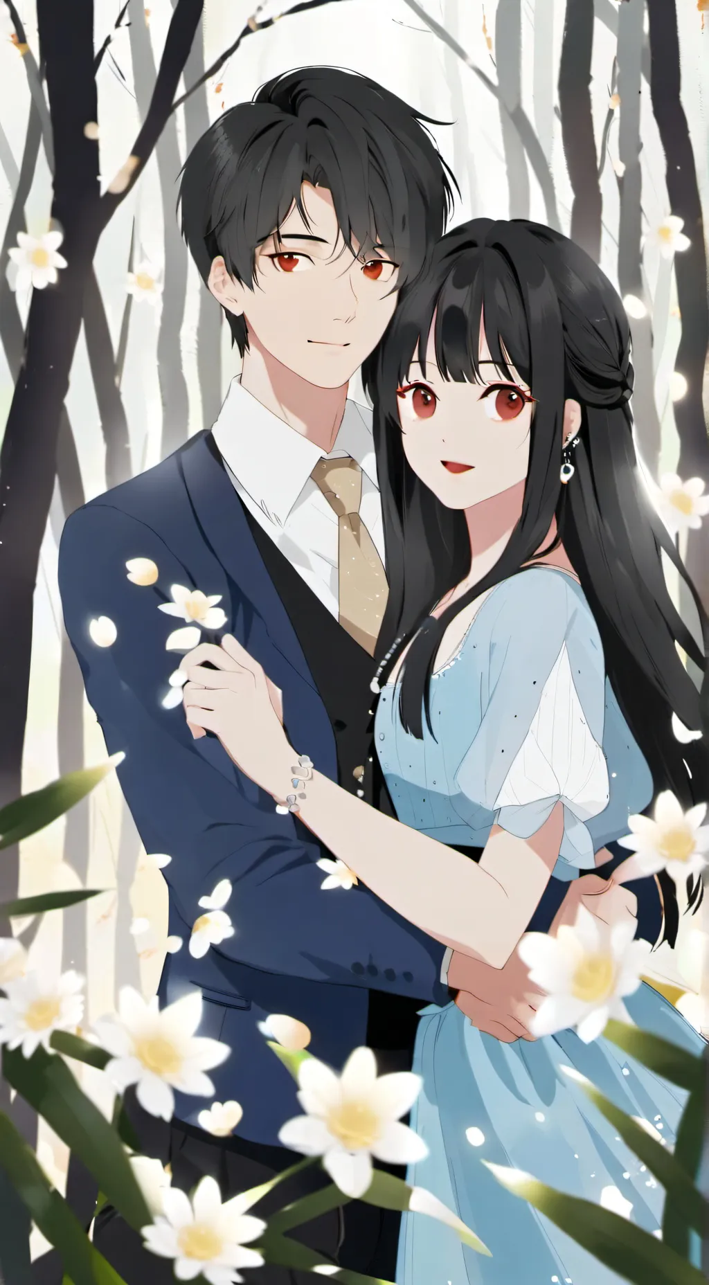 ai character: Maria y leo background